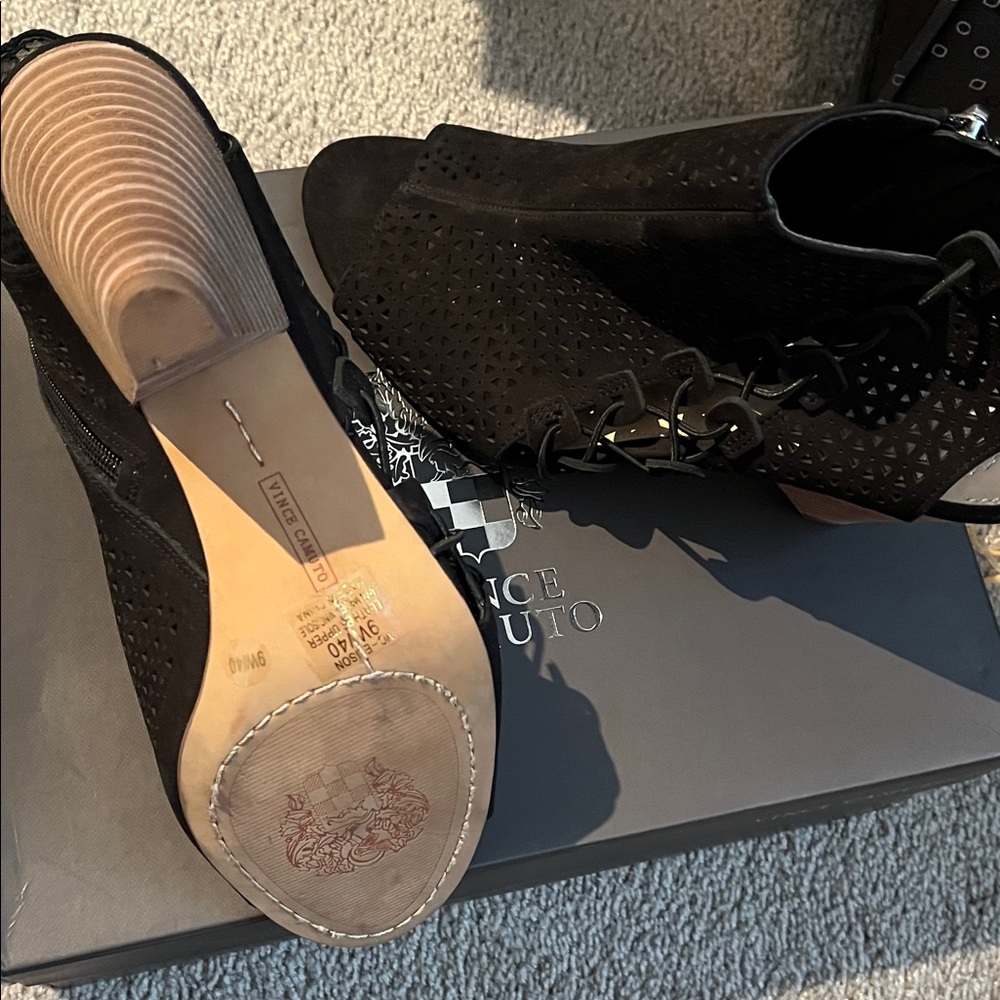 Vince Camuto Black Heeled Boots